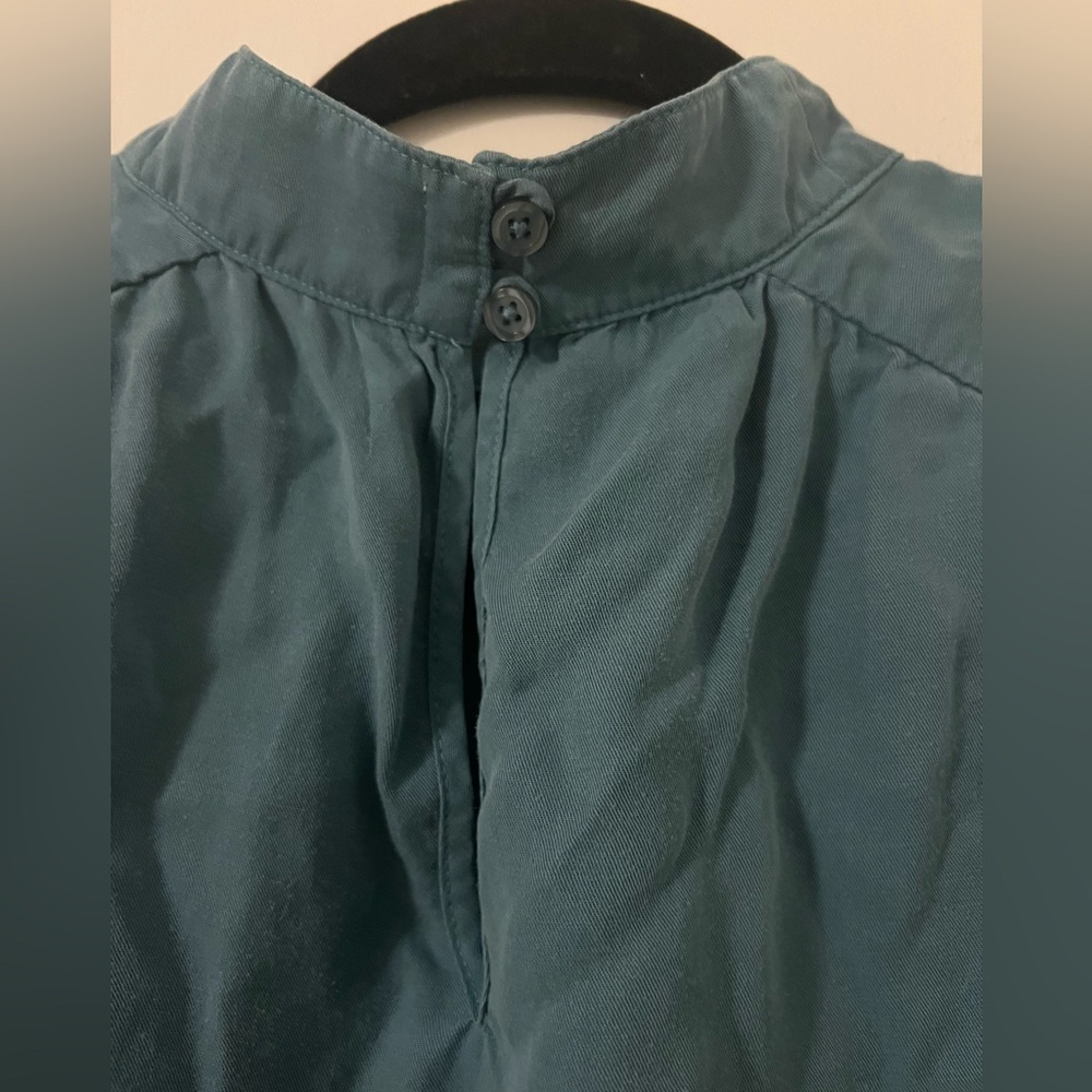 Cloth and Stone Sleeveless Mock Neck Women's Top Teal Blue size M (B112) - Picture 3 of 8
